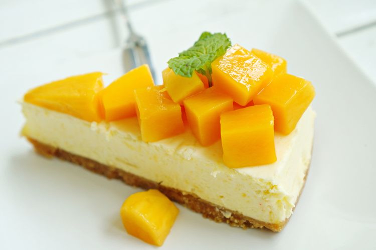 Cheesecake Mangga Tanpa Oven, Mudah Di Buat Pemula