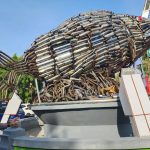 Kondisi Tugu Bandeng, Di Buat Dari Ribuan Knalpot Brong